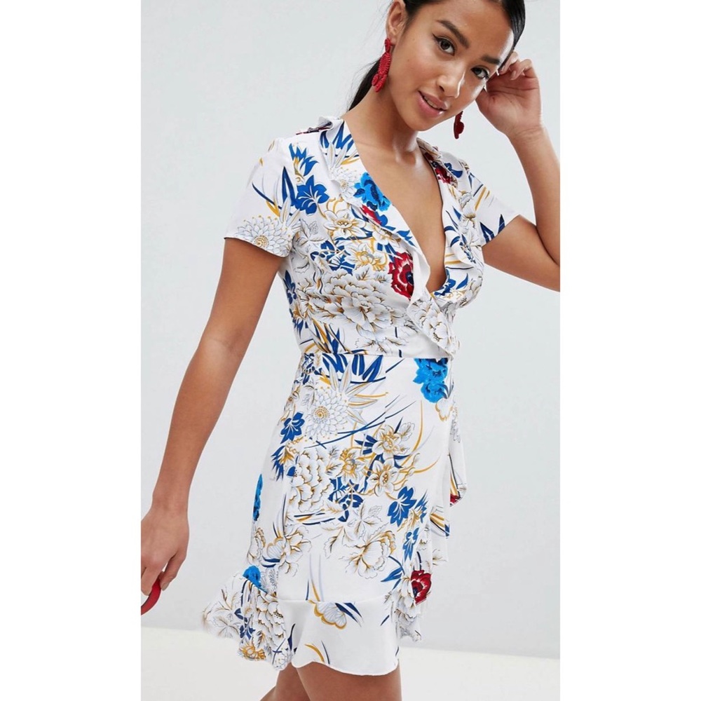 Missguided petite floral dress